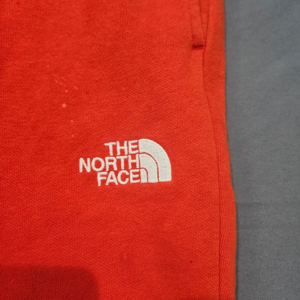The North Face Sweatpants Mens L Orange Good Fleece Logo Joggers NF0A3Y9I